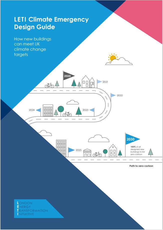 Front page cover of LETI Climate Emergency Design Guide
