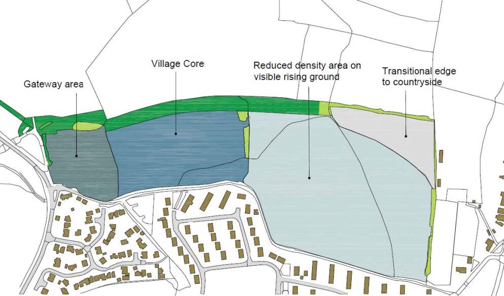 A large development site subdivided into a number of 'character areas'. The defining qualities of each area will vary to create a number of places within the scheme which exhibit their own distinct characteristics.