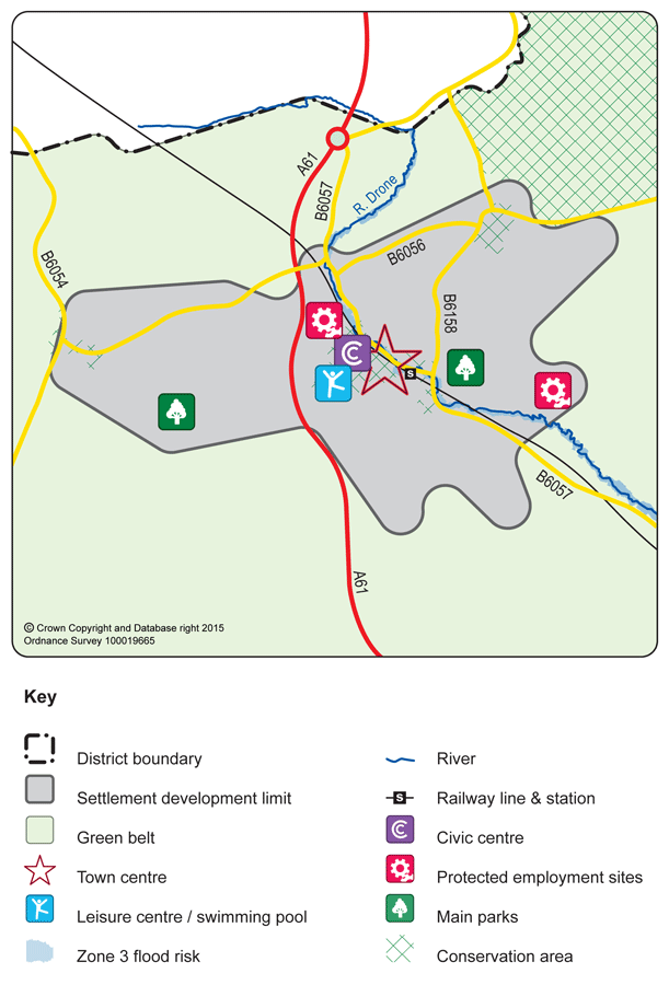 Dronfield Town map